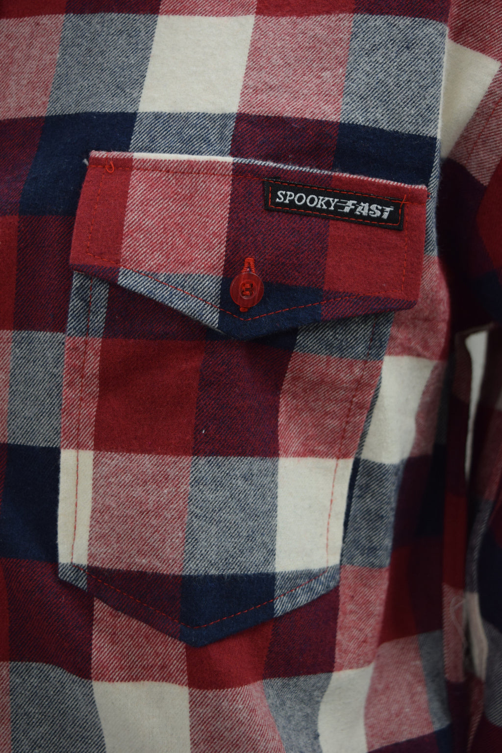 Spooky Fast Label Flannel Shirt