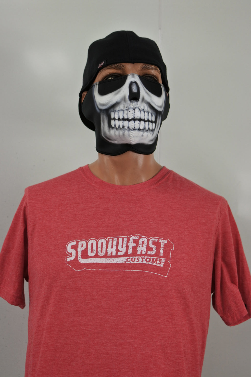 Spooky Fast Baseball Logo T-Shirt - Red
