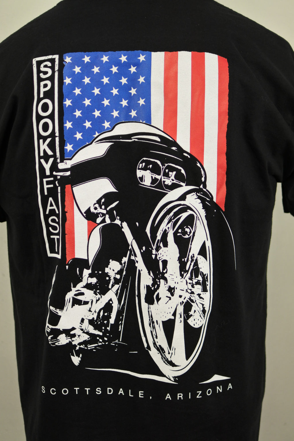 Spooky Fast Big Wheel Bagger T-Shirt - Black