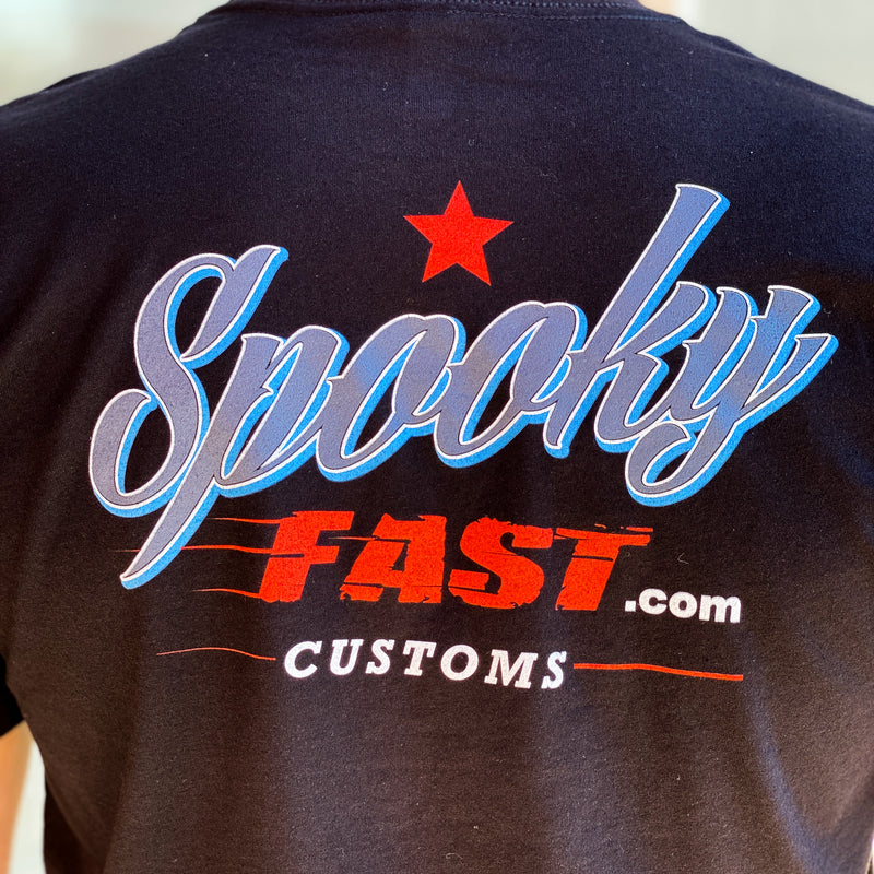 Spooky Fast Corporate Short Sleeved T-Shirt - Black